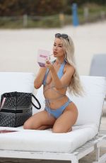LISA OPIE in Bikini at a Beach in Miami 01/08/2024