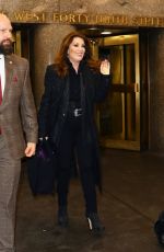 LISA VANDERPUMP Leaves NBC Studios in New York 01/25/2024