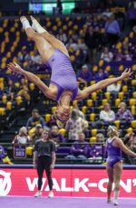 LIVVY DUNNE at Kentucky v LSU Gymnastics Meet in Baton Rouge 01/19/2024