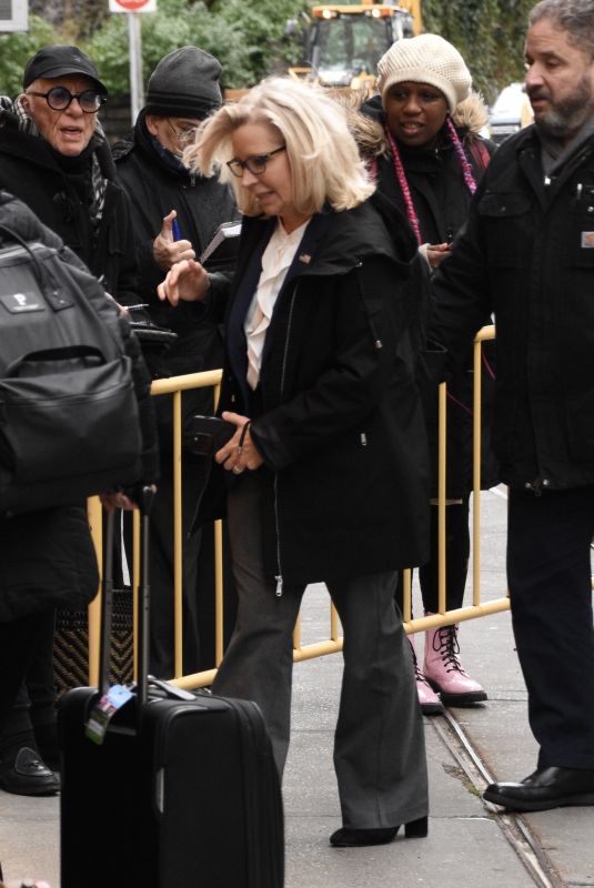 LIZ CHENEY Arrives at ABC Studios in New York 10/10/2024