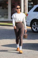 LORI HARVEY Leaves Forma Pilates in Los Angeles 01/18/2024