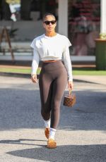 LORI HARVEY Leaves Forma Pilates in Los Angeles 01/18/2024