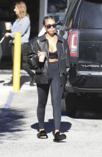 LORI HARVEY Out for Smoothie at Jayde