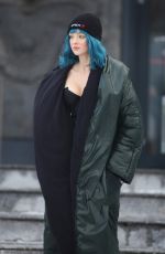 LOTTIE MOSS, LILLY KRUG and Lottie Moss, Lilly Krug and Connor Storrie on the Set of April X in Bucharest 01/30/2024