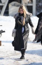 LOTTIE MOSS Out and About in Bucharest 01/26/2024