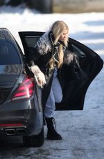 LOTTIE MOSS Out and About in Bucharest 01/26/2024