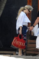 LOTTIE MOSS Out in a Restaurant After Night at Zamma Tulum Party 01/14/2024