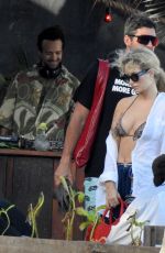 LOTTIE MOSS Out in a Restaurant After Night at Zamma Tulum Party 01/14/2024