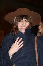LOU DOILLON Arrives at AMI - Alexandre Mattiussi Menswear Fall/Winter 2024-2025 Show at Paris Fashion Week 01/18/2024