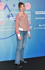 LOUISE BOURGOIN at Nous Les Leroy Screening at 27th Alpe d Huez Film Festival 01/16/2024
