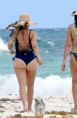 LUANN DE LESSEPS in Bikini at a Beach in Tulum 01/11/2024
