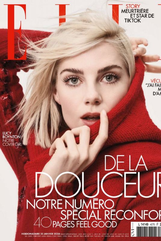 LUCY BOYNTON in Elle Magazine, January 2024