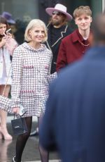 LUCY BOYNTON Leaves Chanel Haute Couture Spring/Summer 2024 Fashion Show in Paris 01/23/2024