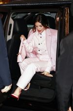 LUCY HALE Arrives at the CBS Studios in New York 01/16/2024