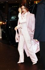LUCY HALE Arrives at the CBS Studios in New York 01/16/2024