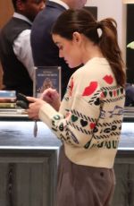 LUCY HALE at a Restaurant in New York 01/16/2024