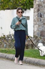 LUCY HALE Out for a Dog Walk in Los Angeles 01/02/2024