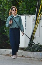 LUCY HALE Out for a Dog Walk in Los Angeles 01/02/2024