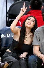 MADISON BEER at Oklahoma City Thunder vs Los Angeles Lakers Game at Crypto.com Arena in Los Angeles 01/15/2024