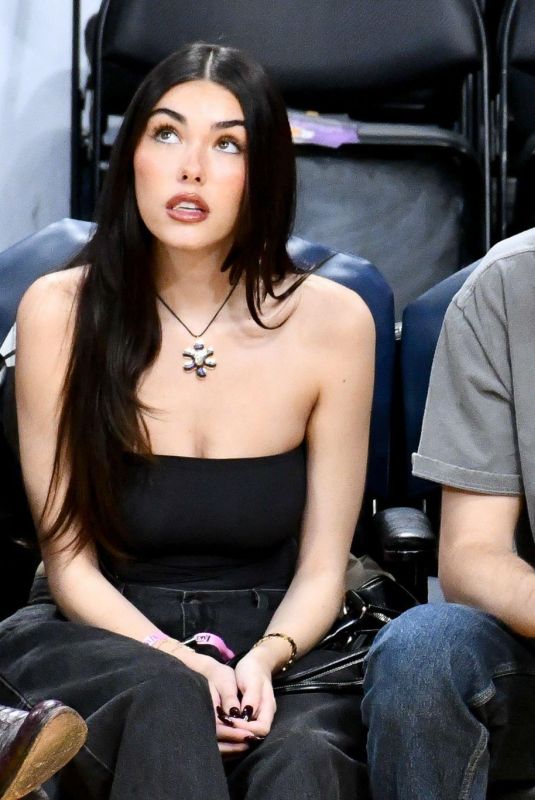MADISON BEER at Oklahoma City Thunder vs Los Angeles Lakers Game at Crypto.com Arena in Los Angeles 01/15/2024