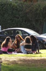 MALIA OBAMA at a Park with Friends in Los Angeles 01/29/2024