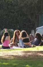 MALIA OBAMA at a Park with Friends in Los Angeles 01/29/2024