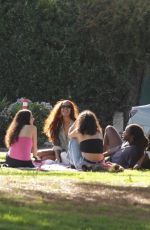 MALIA OBAMA at a Park with Friends in Los Angeles 01/29/2024
