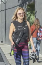 MALIN AKERMAN Out with a Friend in Los Angeles 01/30/2024