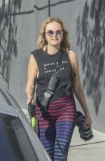 MALIN AKERMAN Out with a Friend in Los Angeles 01/30/2024