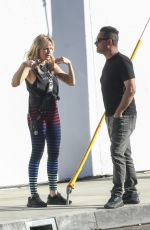 MALIN AKERMAN Out with a Friend in Los Angeles 01/30/2024