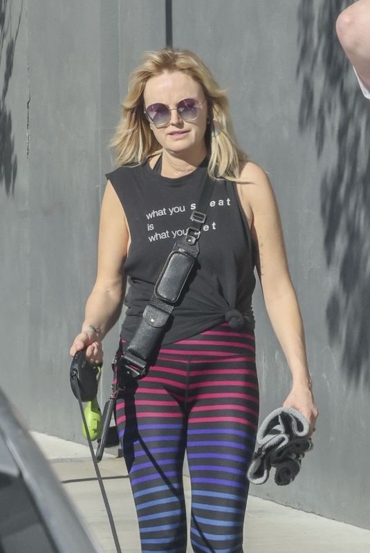 MALIN AKERMAN Out with a Friend in Los Angeles 01/30/2024