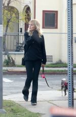 MALIN AKERMAN Out with Her Dog in Los Angeles 01/20/2024