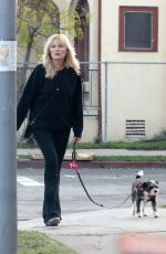 MALIN AKERMAN Out with Her Dog in Los Angeles 01/20/2024