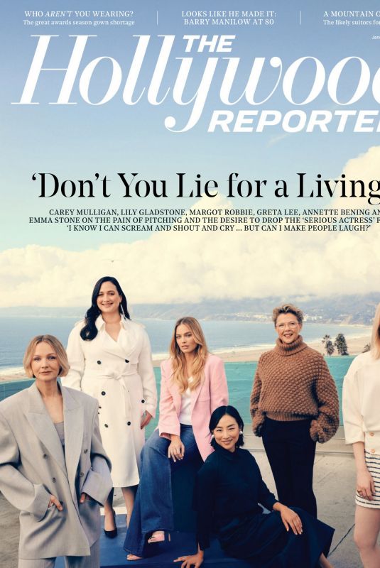 MARGOT ROBBIE, EMMA STONE and CAREY MULLIGAN in The Hollywood Reporter, January 2024