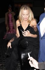 MARGOT ROBBIE Leaves a Golden Globes Afterparty in Los Angeles 01/07/2024
