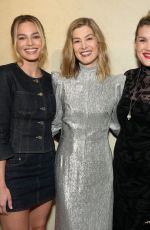 MARGOT ROBBIE, ROSAMUND PIKE and EMERALD FENNELL at Saltburn Q&A Screening in Los Angeles 01/10/2024