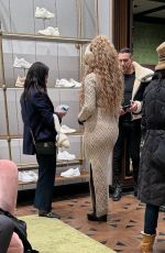 MARIAH CAREY at Gucci Store in Aspen 12/30/2023