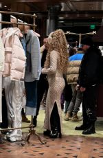 MARIAH CAREY at Gucci Store in Aspen 12/30/2023