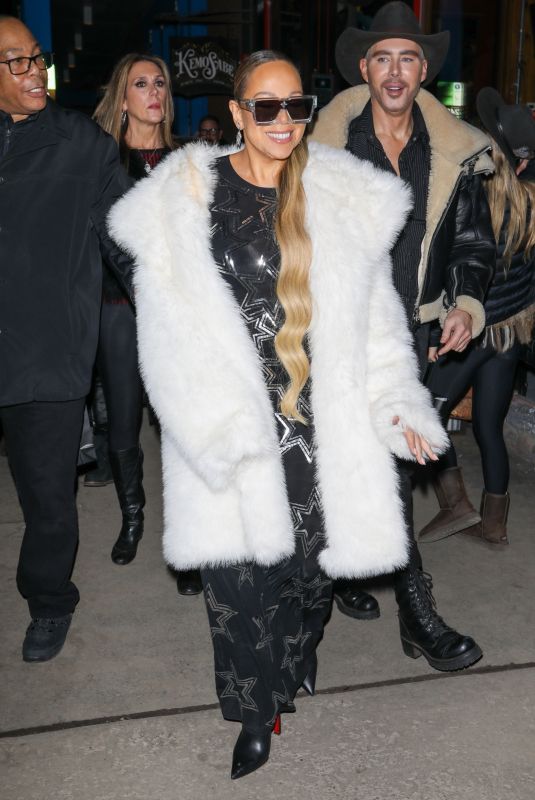 MARIAH CAREY Out and About in Aspen 01/01/2024