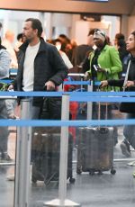 MARILEE FIEBIG and Andrew Shue at JFK Airport in New York 01/27/2024