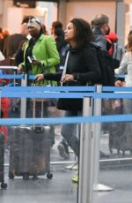 MARILEE FIEBIG and Andrew Shue at JFK Airport in New York 01/27/2024