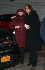 MARISKA HARGITAY on the Set of Law and Order: Special Victims Unit in Queens 01/29/2024