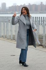 MARISKA HARGITAY on the Set of Law & Order: Special Victims Unit in Manhattan 01/26/2024