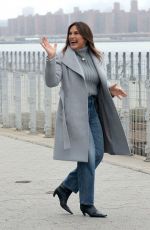 MARISKA HARGITAY on the Set of Law & Order: Special Victims Unit in Manhattan 01/26/2024