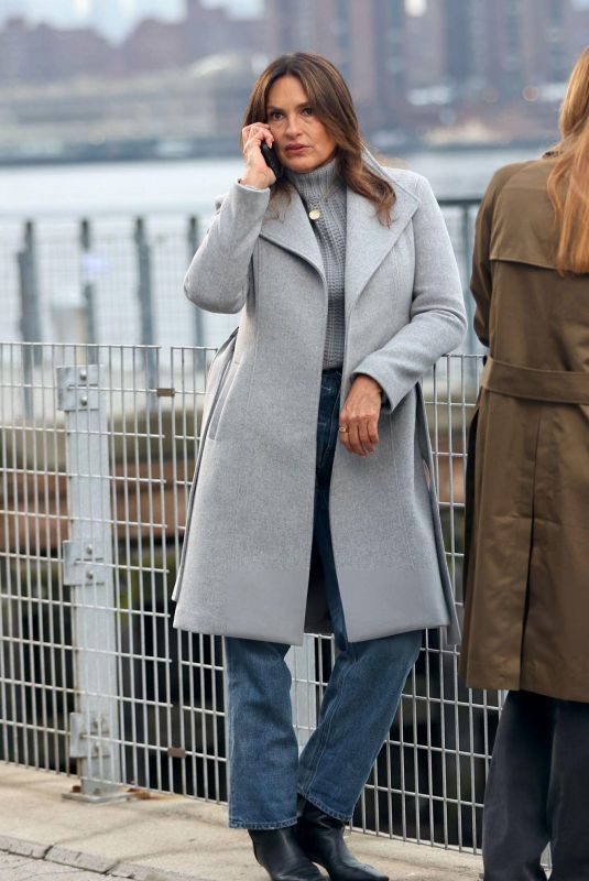 MARISKA HARGITAY on the Set of Law & Order: Special Victims Unit in Manhattan 01/26/2024