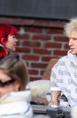 MEGAN FOX and MGK on a Coffee Date in Aspen 01/01/2024