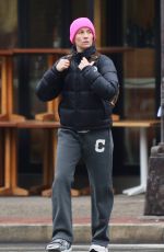 MEGAN RAPINOE Sports a Foot Brace on Right Leg Out in New York 01/23/2024