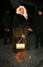 MEGAN THEE STALLION Arrives at SNL Afterparty at Le Avenue in New York 01/21/2024