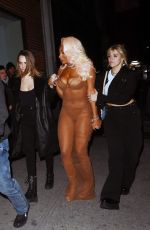 MEGAN THEE STALLION, CARA DELEVINGNE and RENEE RAPP Arrives at SNL Afterparty at Le Avenue in New York 01/21/2024