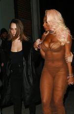 MEGAN THEE STALLION, CARA DELEVINGNE and RENEE RAPP Arrives at SNL Afterparty at Le Avenue in New York 01/21/2024